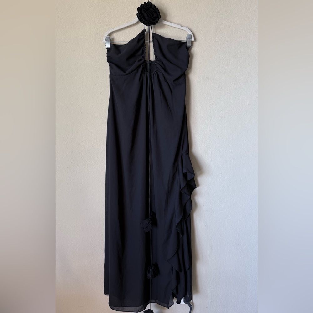 For Love & Lemons Desiree Maxi Black Dress Free People Size M - Picture 12 of 16